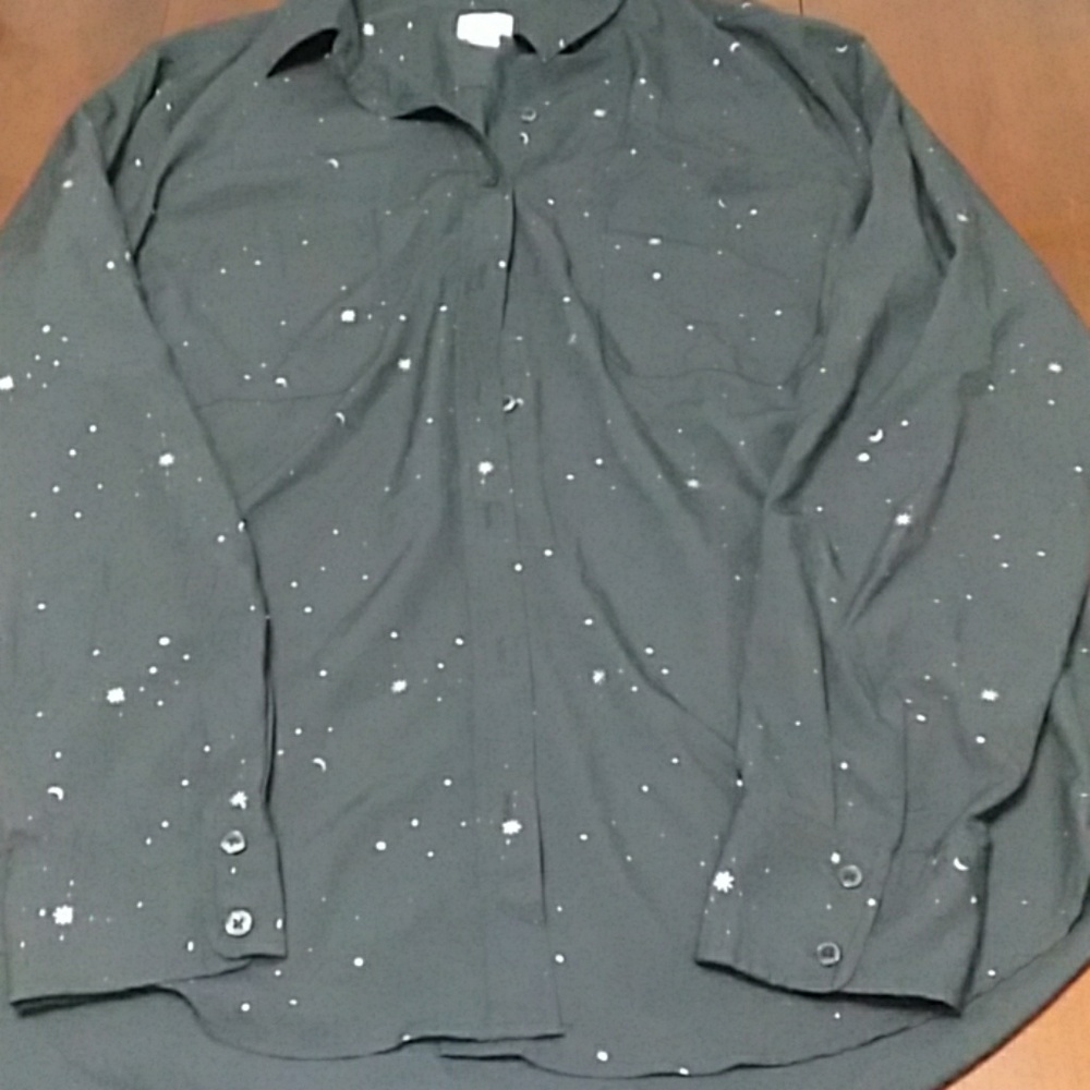 Star and Moon Button Down